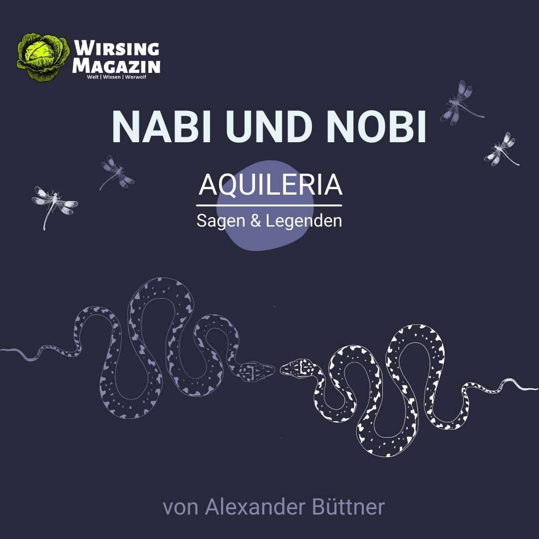 Die Kurzgeschichte "Nabi und Nobi" aus der Reihe "AQUILERIA · Sagen & Legenden" ist im Wirsing Magazin erschienen.